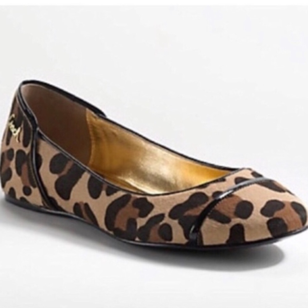 Coach Leopard print Randy flats
